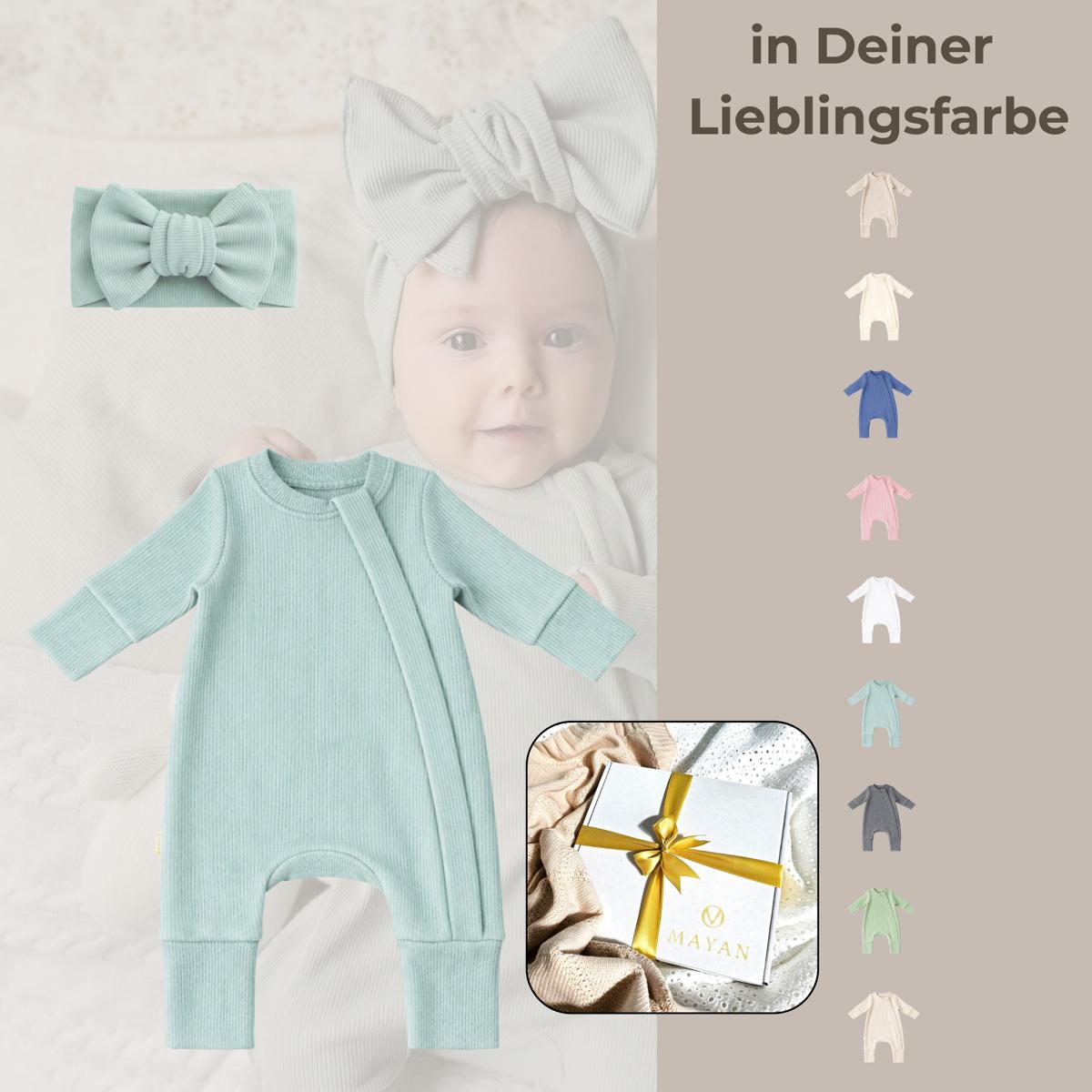 ROMPER & HAARBAND SET als GESCHENK verpackt