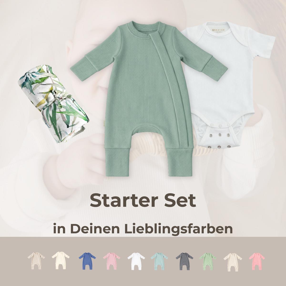 STARTER SET (Romper, Body, Musselintuch)